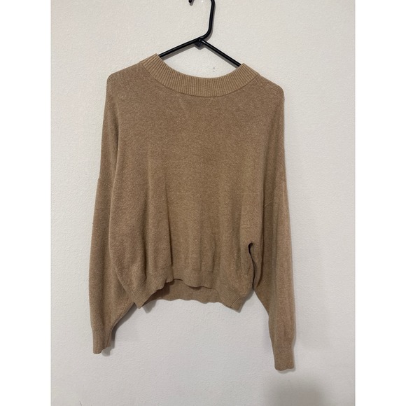 Abercrombie & Fitch Camel Loungewear Crew/Jogger Set Women's Large Cozy - Picture 7 of 12